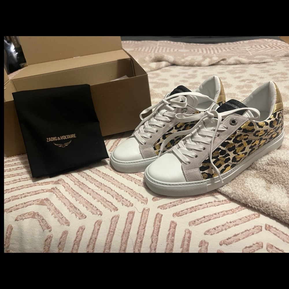 Zadig et Voltaire leopard sneakers size 40 BNIB